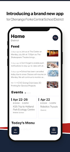Android application Chenango Forks CSD, NY screenshort