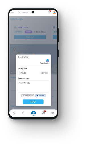 Android application TempMe screenshort