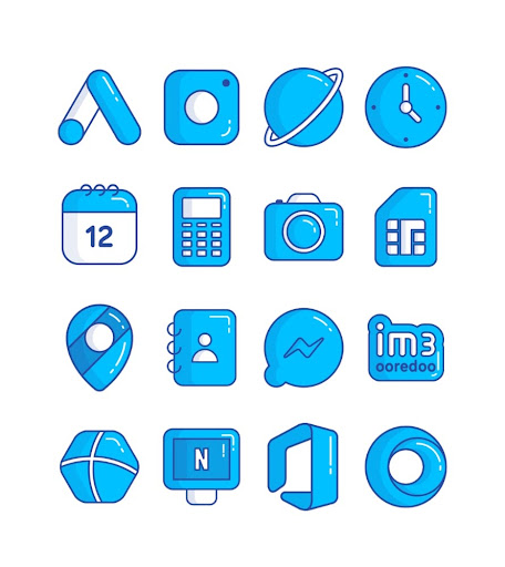 Screenshot of Blueberry - icon pack