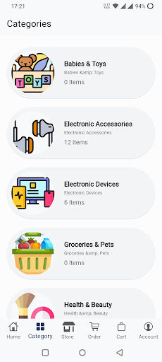MDS Online Shopping App Screen 3
