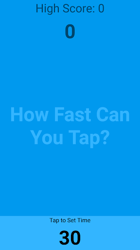 Android application How Fast Can You Tap? screenshort