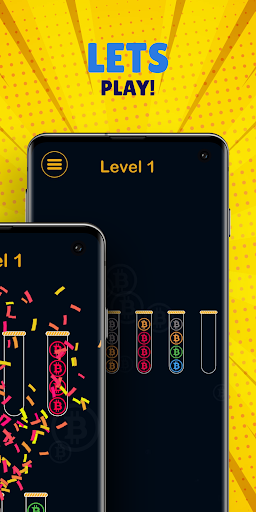 Bitcoins Test tube Coins Clicker