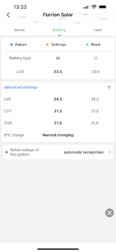 Android application Furrion Solar screenshort