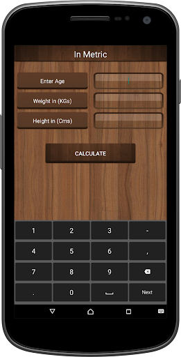 BMI Calculator Screen 3