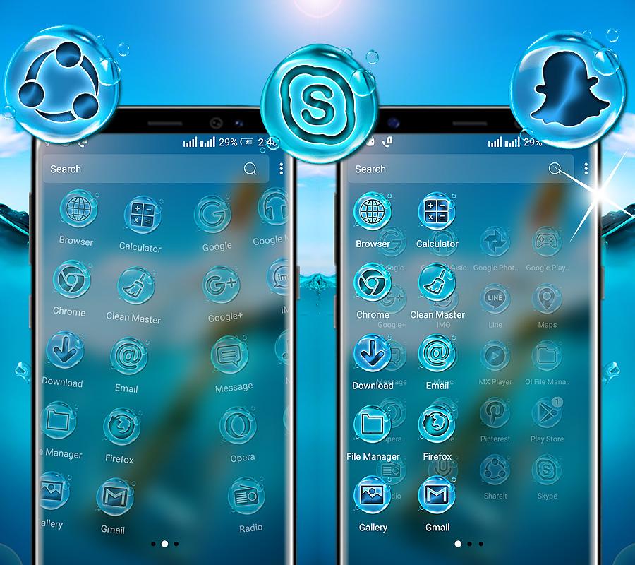 #3. Message in a Bottle Sea Theme (Android) Podle: Live Locker