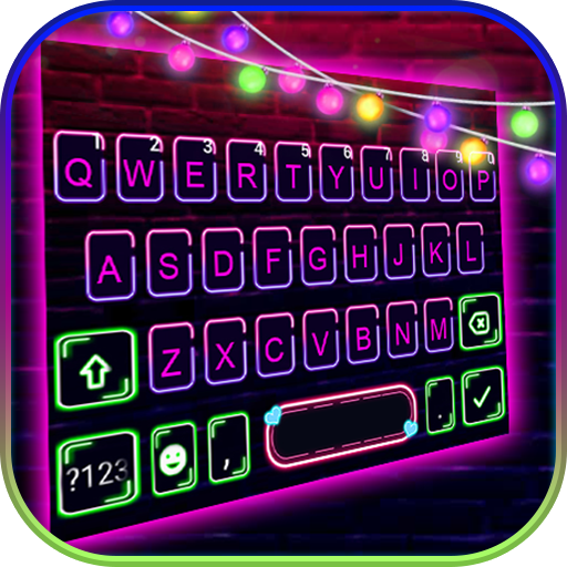 Neon Sparkle SMS Keyboard Them logo