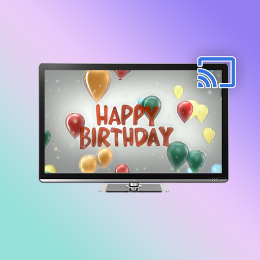 Birthday Background on TV logo
