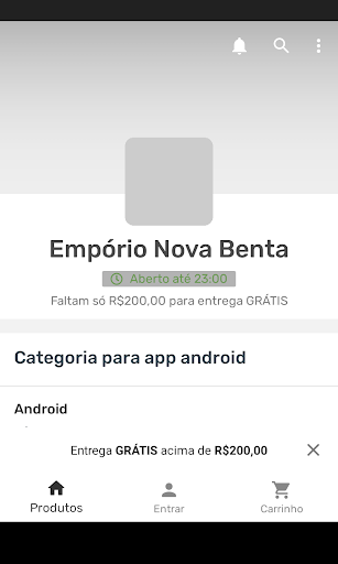 Android application Empório Nova Benta screenshort