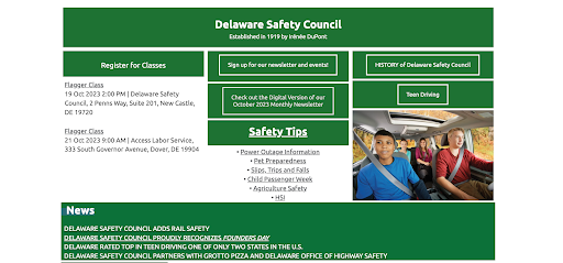Delaware Safety Council Screen 3