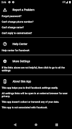 Account Settings for Facebook