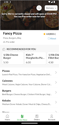 Fancy Pizza Screen 3