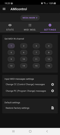AMIcontrol Screen 3