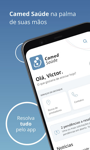 Android application Camed Saúde screenshort
