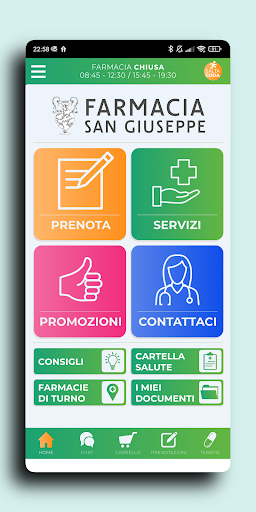Android application Farmacia San Giuseppe Bologna screenshort
