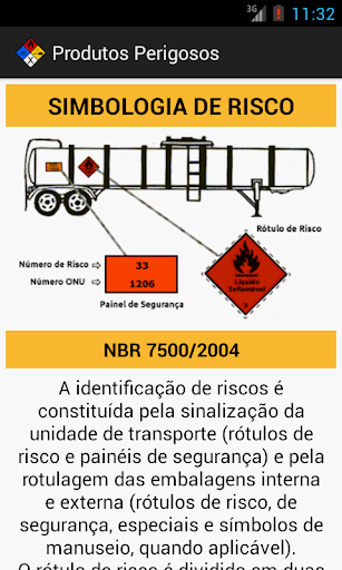 Produtos Perigosos Screen 2