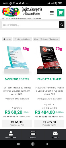 Android application Fasp BR Gráfica screenshort