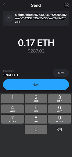 Fuelet Wallet | Fuel Screen 2