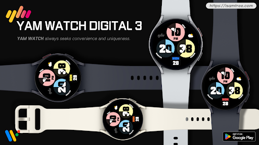Android application YamWatch Digital 3 screenshort