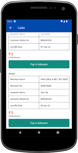 BCT Customer App Screen 3
