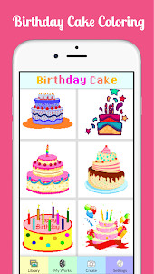 Birthday Cake Coloring Number