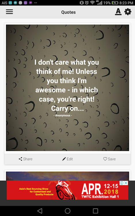 I Don't Care Quotes - 4.0.0 - (Android)