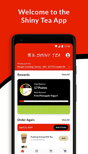 Android application Shiny Tea Canada screenshort