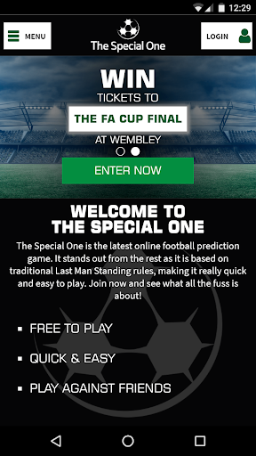 Android application The Special One screenshort
