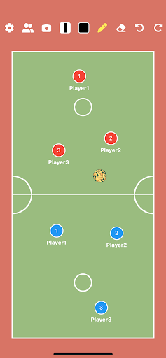 Android application Sepak Takraw Tactic Board screenshort