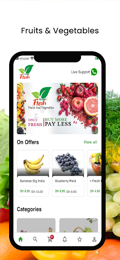 Android application Green Fresh screenshort