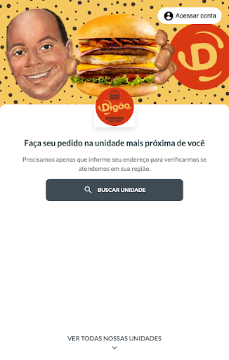 Android application Digão Burgers screenshort