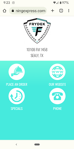 Android application Frydek Roadhouse & Winegarden screenshort