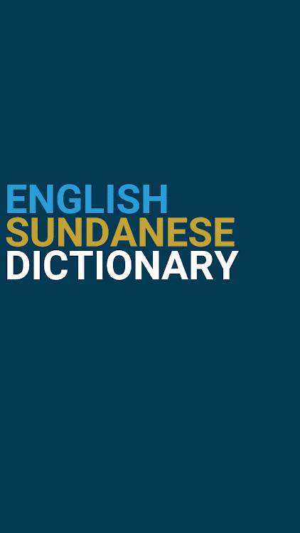 English : Sundanese Dictionary - 3.0.2 - (Android)