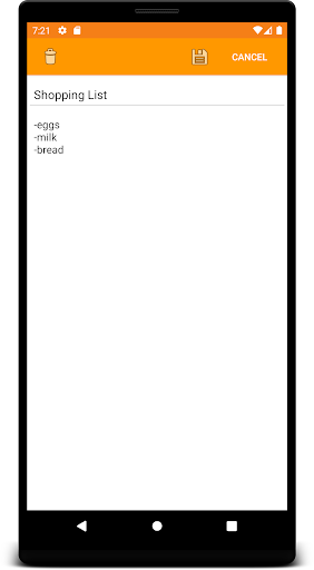 Android application Simple Notes App screenshort