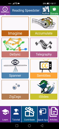 Reading Speedster Screen 2