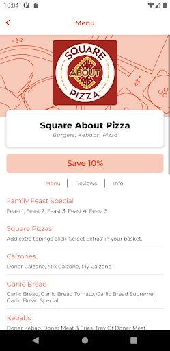 Square About Pizza Screen 2