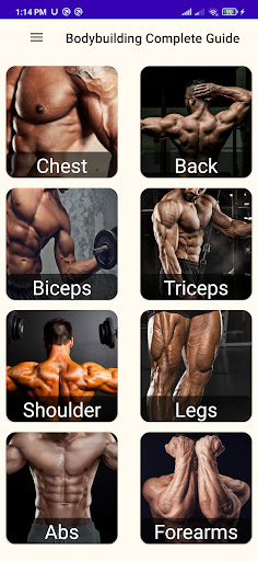 Android application Bodybuilding Complete Guide screenshort