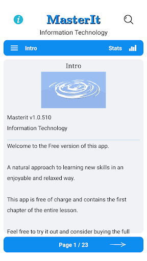 Android application Masterit it screenshort