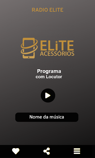 Android application Rádio Elite screenshort