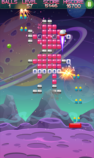 Alien Brick Breaker. Screen 2