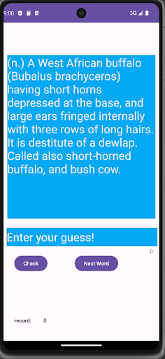 Android application Guess What? screenshort