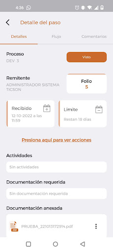 Android application Intergob screenshort