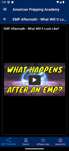 Android application American Prepping Academy screenshort