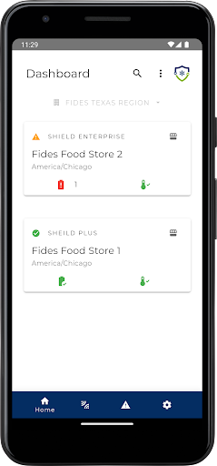 Android application SecureTemps screenshort