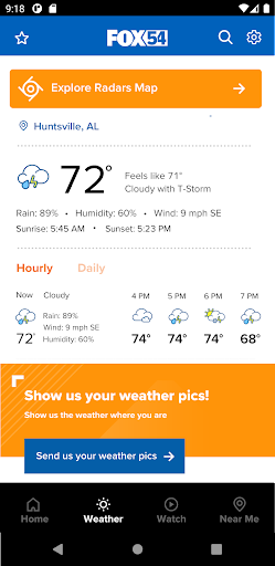 Screenshot of FOX54 WZDX News Huntsville