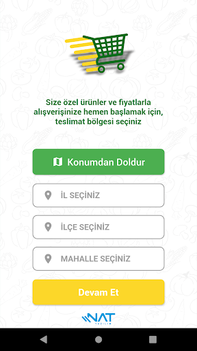 Android application Pekdemir Online Market screenshort
