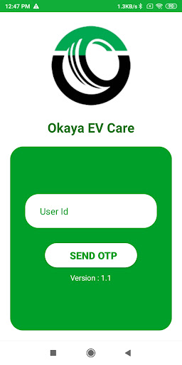 Android application Okaya EV Care screenshort