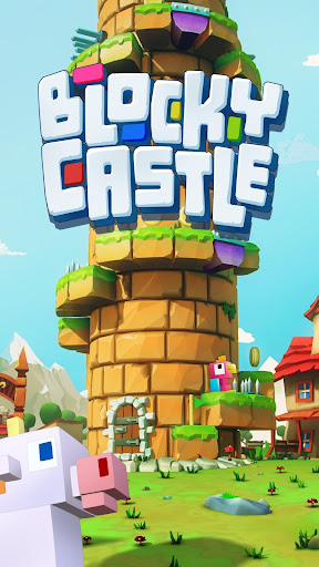 Blocky Castle Climb: Pet Jump! Cat?dog?and more!  screenshots 1