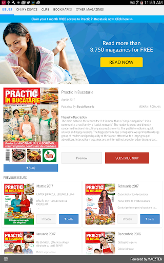 Android application Practic in Bucatarie screenshort