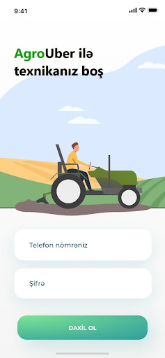 Android application AgroUber Driver screenshort