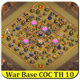 Town Hall 10 War Base COC 2017 icon